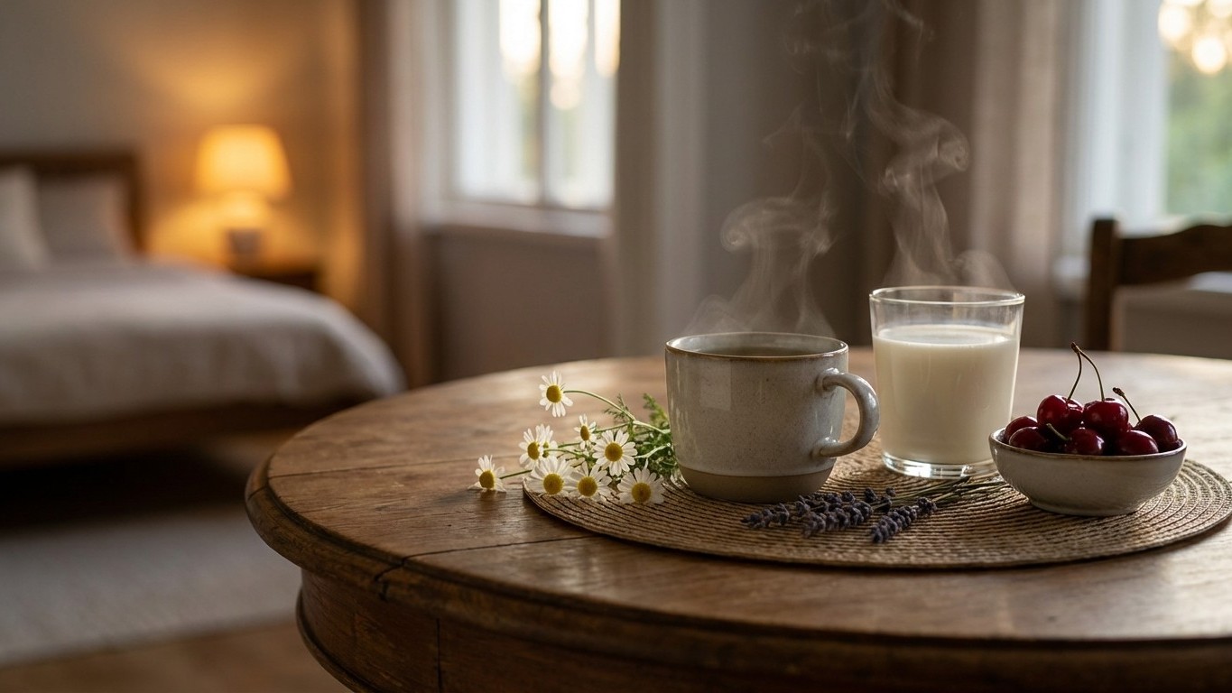 Que boire pour mieux dormir naturellement : tisanes, lait, cerise et options sans caféine