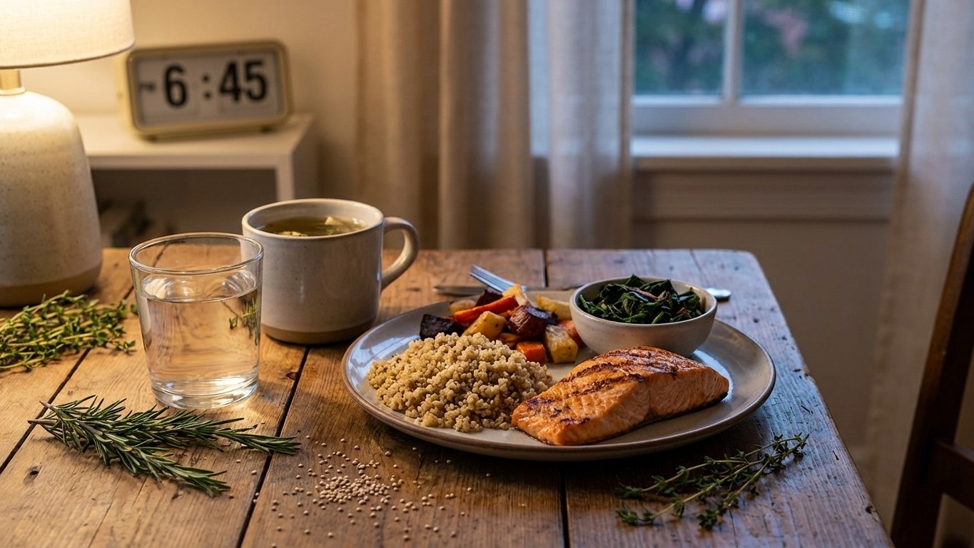 Repas du soir : quoi manger pour dormir (glucides, protéines, timing et portions)