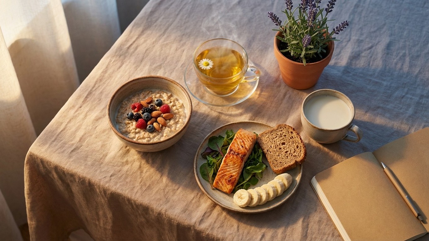 Alimentation et boissons pour mieux dormir naturellement : quoi manger, quoi éviter et à quel moment