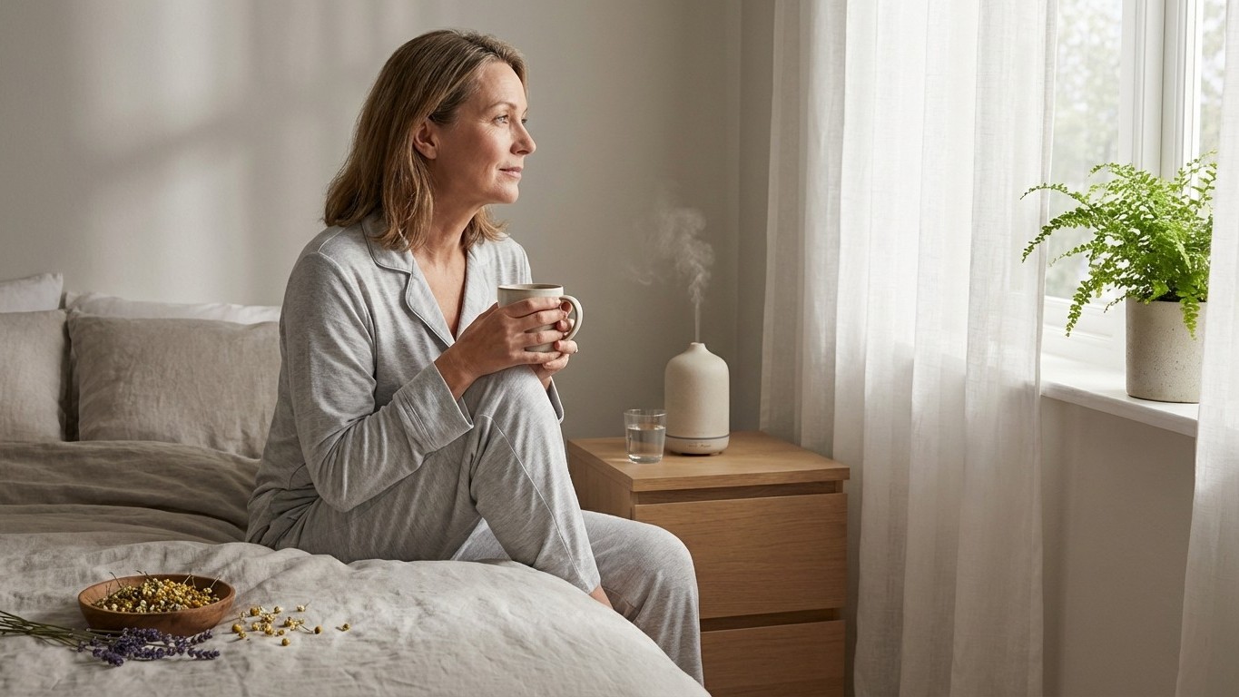 Ménopause : remèdes naturels pour mieux dormir (bouffées de chaleur, stress, réveils)