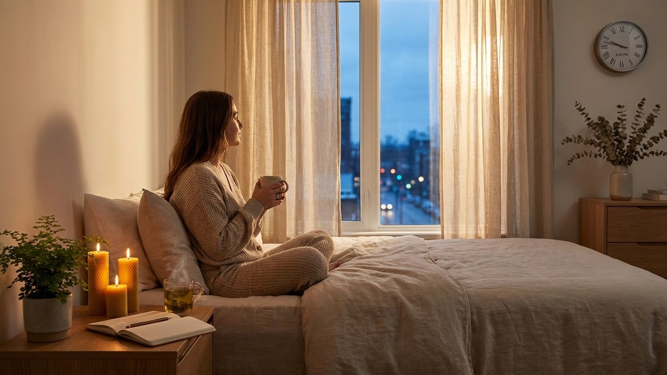 Routine du soir naturelle : hygiène de sommeil, habitudes et plan en 7 jours