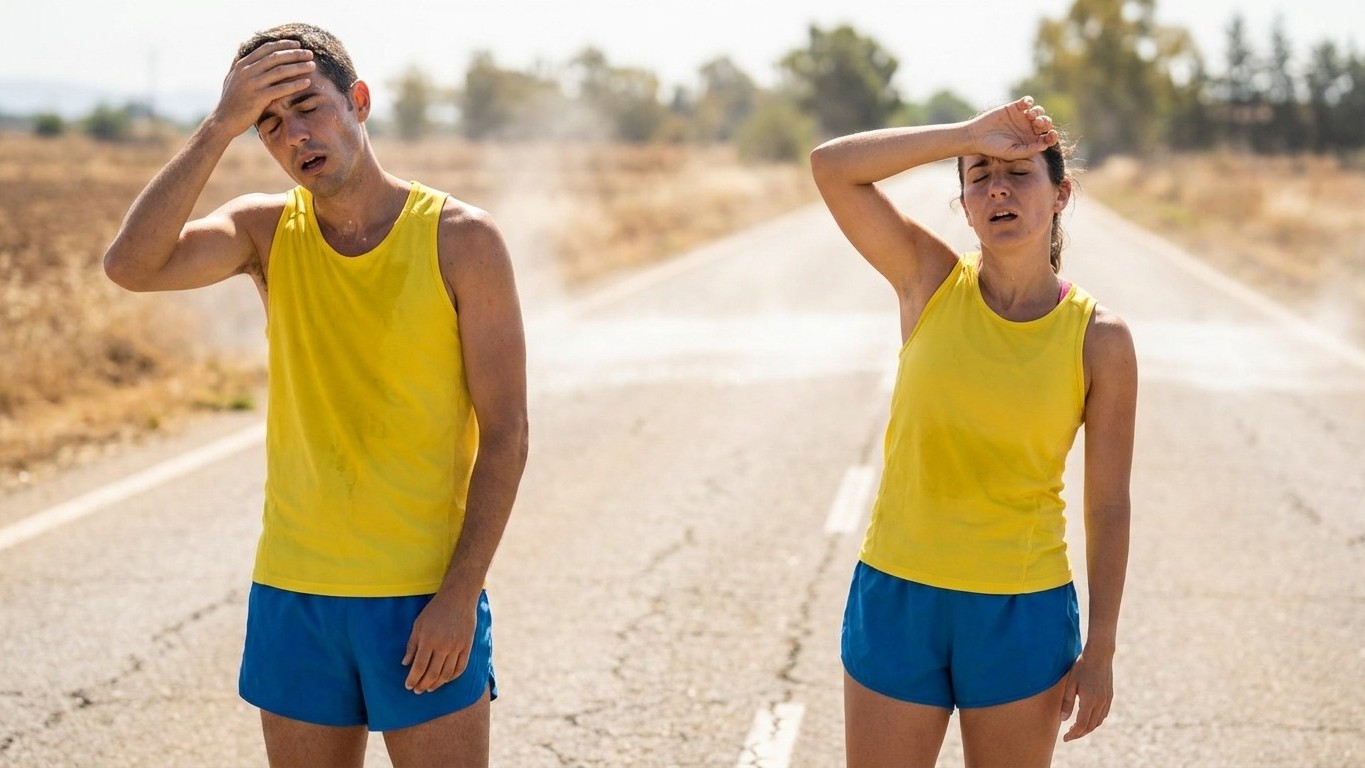 I drank only pure water during my runs at 95°F: the day I ended up dizzy after a session, I understood what my sweat had b...