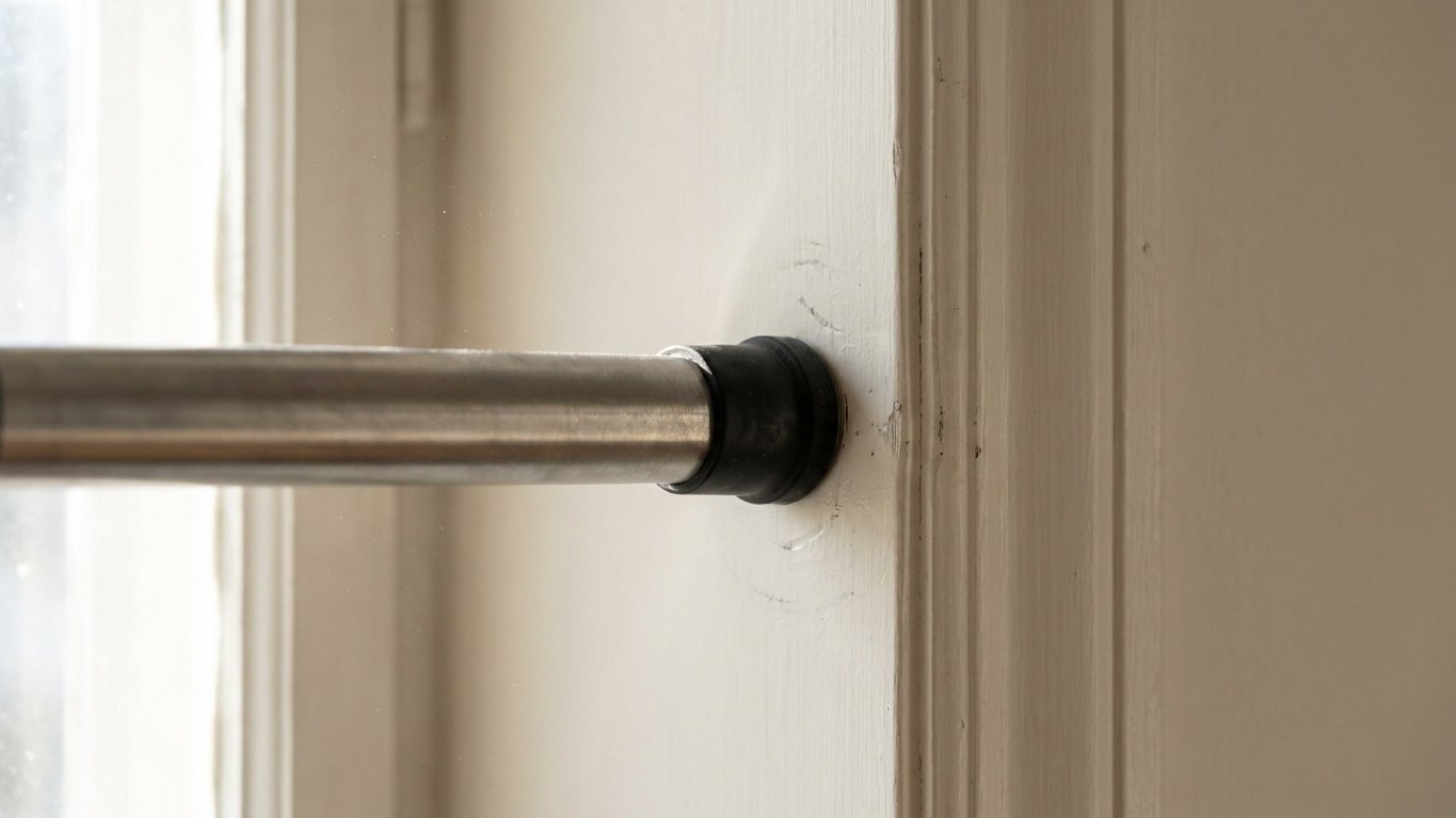 I wedged a pull-up bar between two door frames just to avoid drilling: the day I pulled on it a bit too fast, I understood...