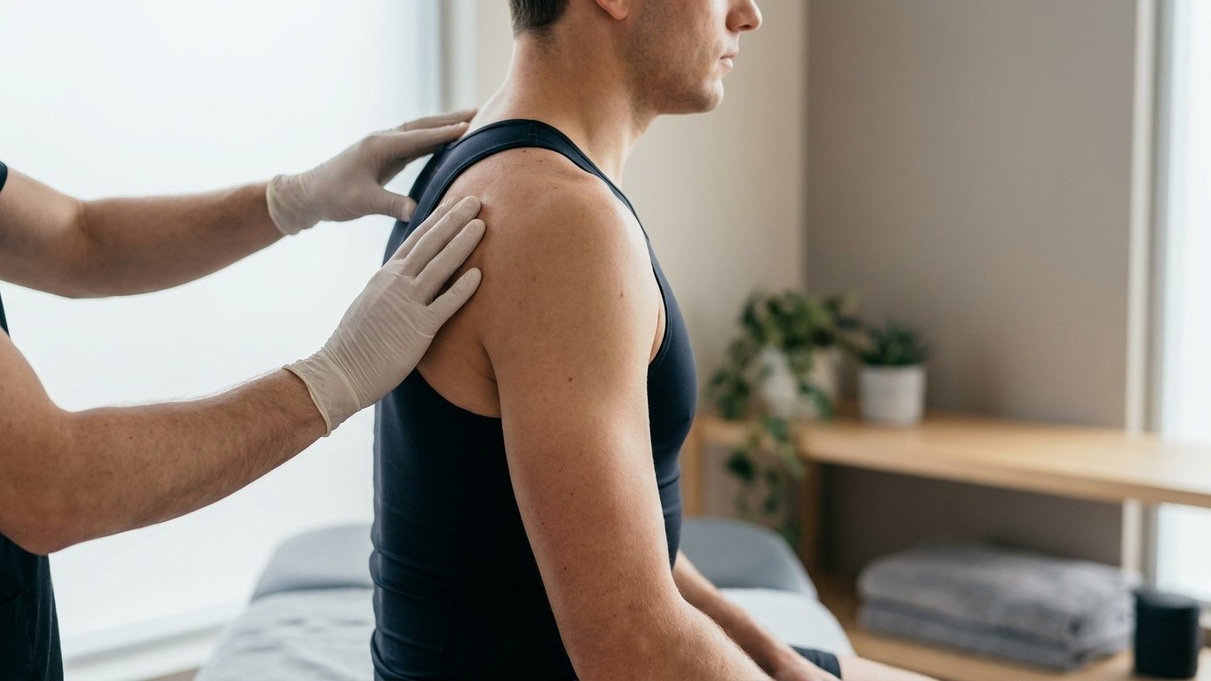 I kept doing shoulder raises with an elastic band for months to fix the pain in my front crawl: a physio showed me I wasn'...