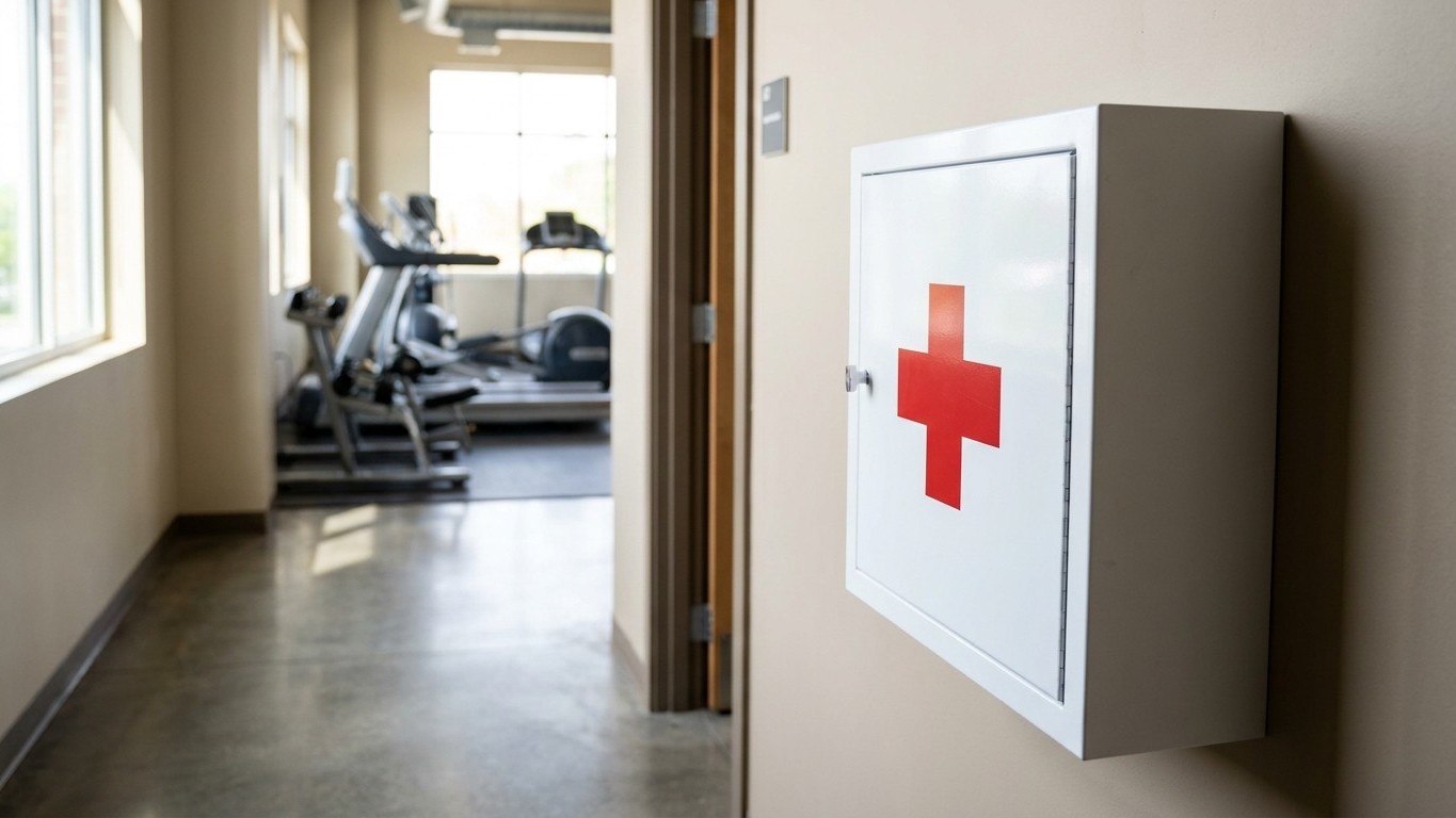 I walked past the same white cabinet in my gym corridor for two years assuming staff would deal with it: the morning a man...
