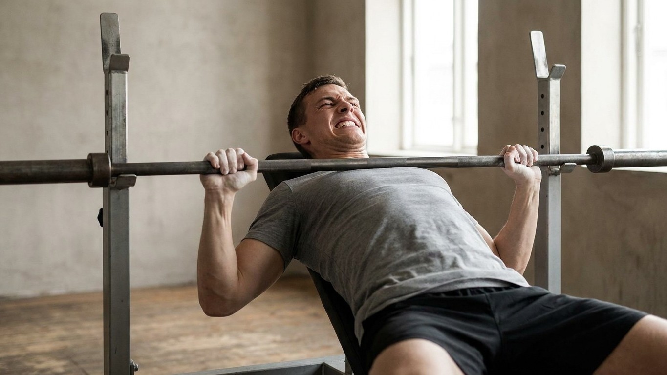 It's over for five sets per exercise: below this number, the bar keeps going up and the session ends 25 minutes earlier